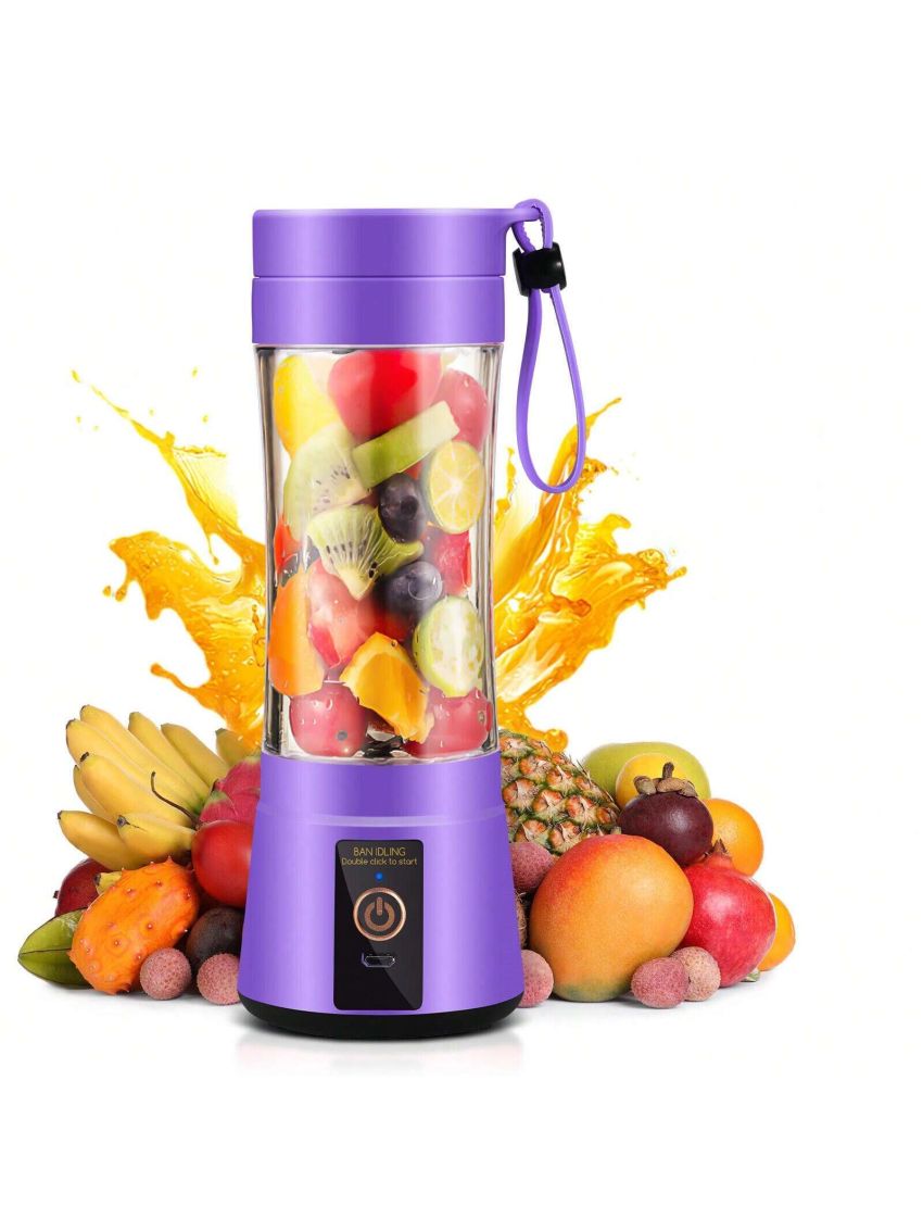 Personal Portable Blender,Mini Juice Blender, USB Rechargeable Small Size Blender For Smoothies And Shakes,Mini Juicer Cup Travel 380ml, Juice, Milk,5Colors Available