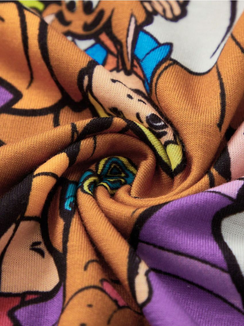 SCOOBY-DOO X SHEIN Tween Boy Cartoon Graphic Tee