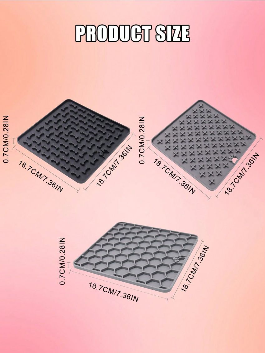 1pc Random Color Pet Licking Plate
