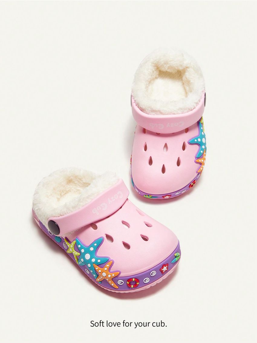 Cozy Cub Cute And Fun Starfish Pattern Baby Hole Shoes / Slippers