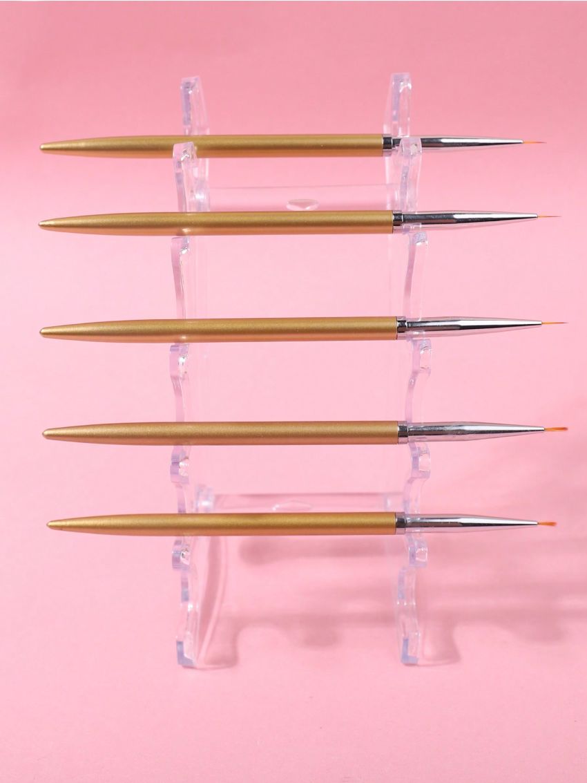 Manicure 6-hole Acrylic Transparent Storage Pen Holder 1 Pack 6-position Transparent Plastic Pen Holder Can Be Assembled And Detached Horizontally