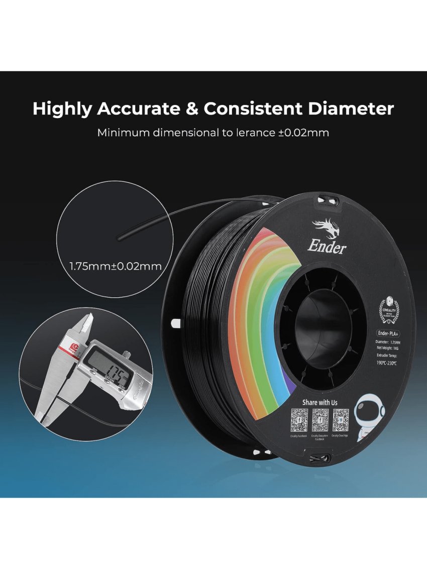 Creality PLA Filament Pro, Hyper PLA High Speed 3D Printer Filament, 1.75mm White Printing Filament, 1kg(2.2lbs)/Spool, Dimensional Accuracy ±0.03mm. Fit Most FDM Printer