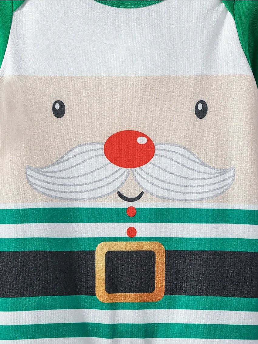 Baby Boy Striped & Cartoon Graphic Jumpsuit & Hat