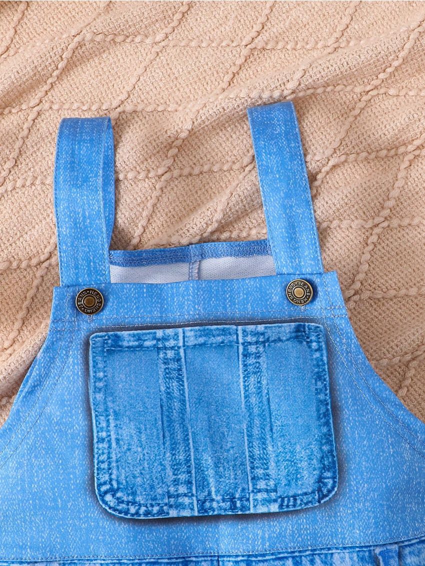 SHEIN Toddler Boys' Casual Overall Jumpsuit, Cute Street Fashion Style, Suitable For Spring And Autumn