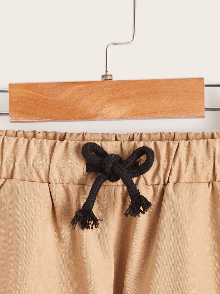 SHEIN Boys Drawstring Waist Carrot Pants