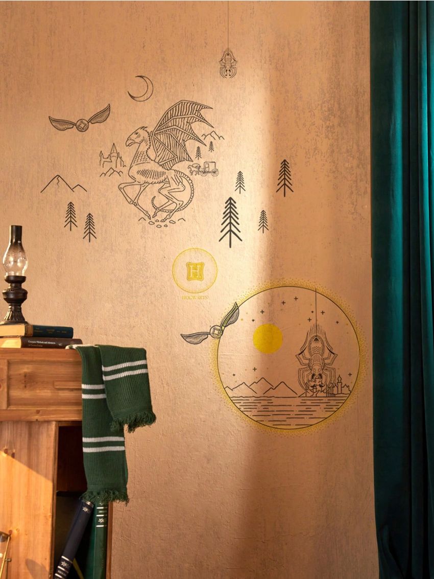 HARRY POTTER X SHEIN White Pvc Self-adhesive Wall Sticker