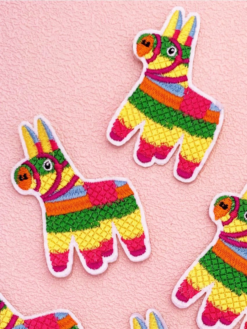 5pcs Alpaca Embroidered Patch