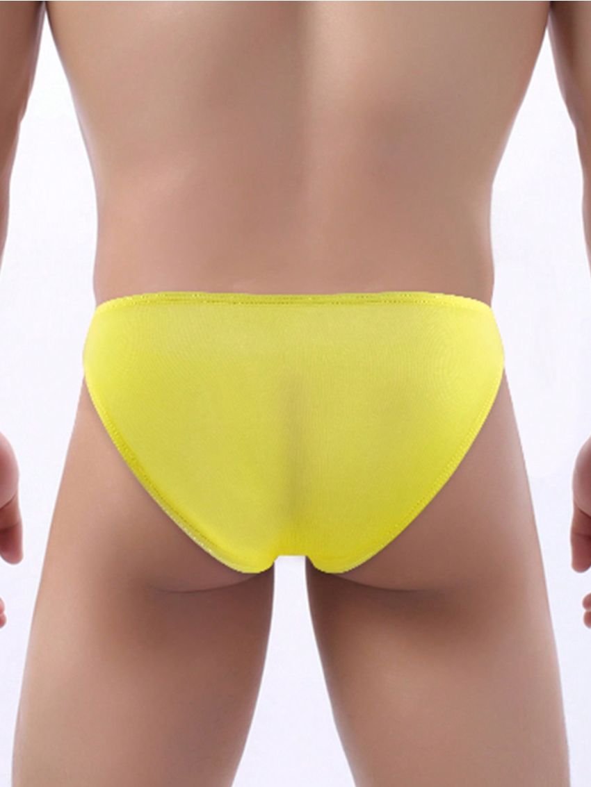 Men's Solid Color Low Waist Triangle Underwear