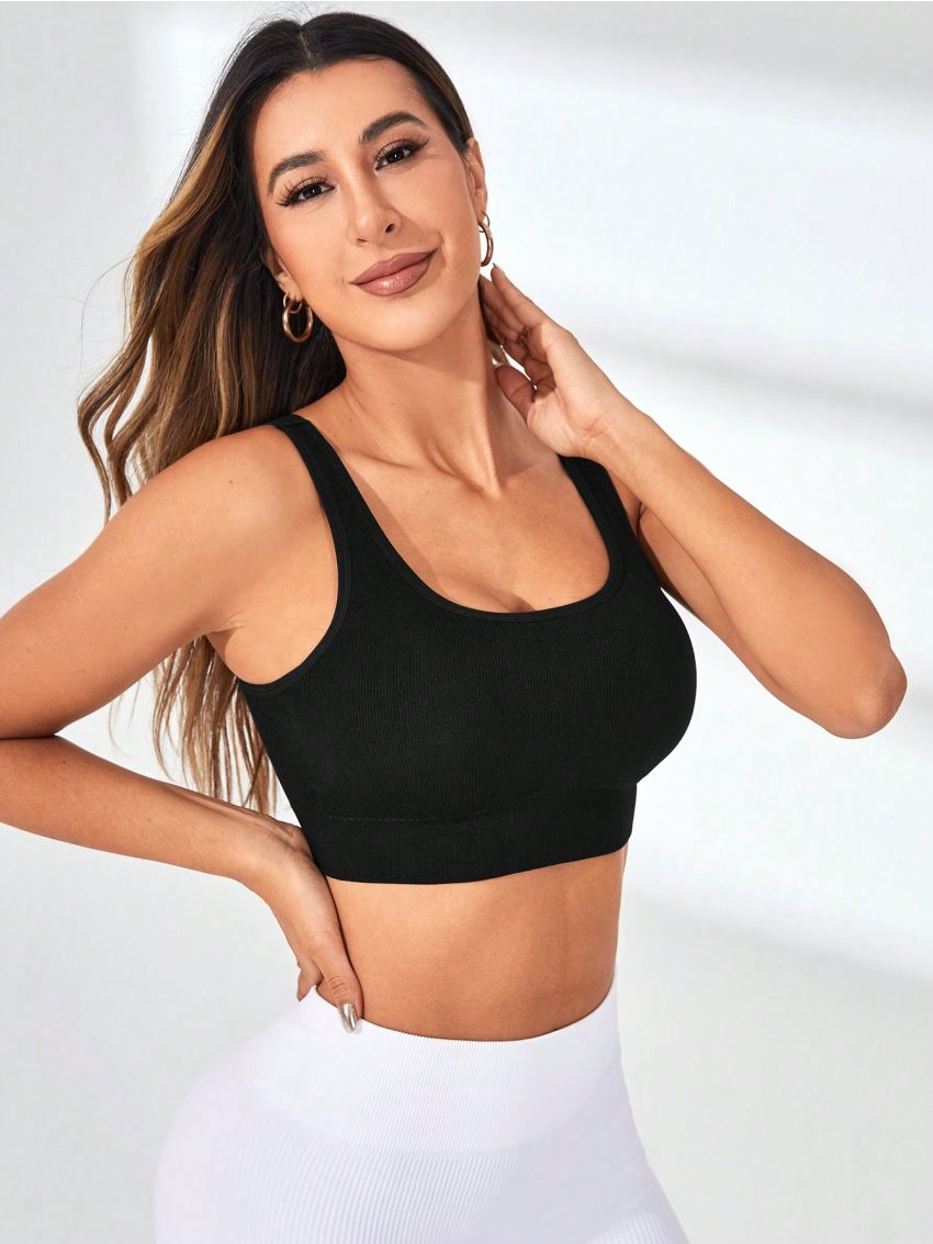Yoga Basic Seamless Backless Sports Bra