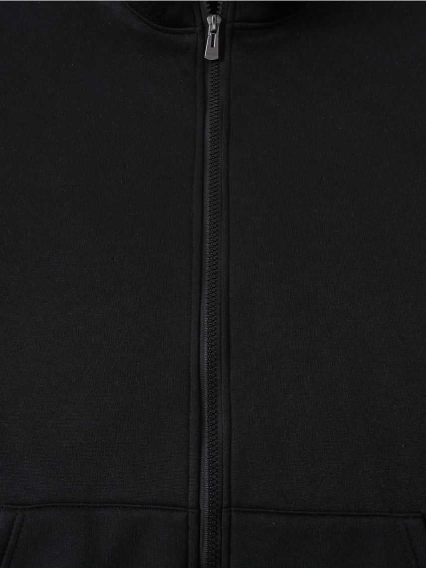 Men's Letter & Flag Printed Zipper Front Jacket