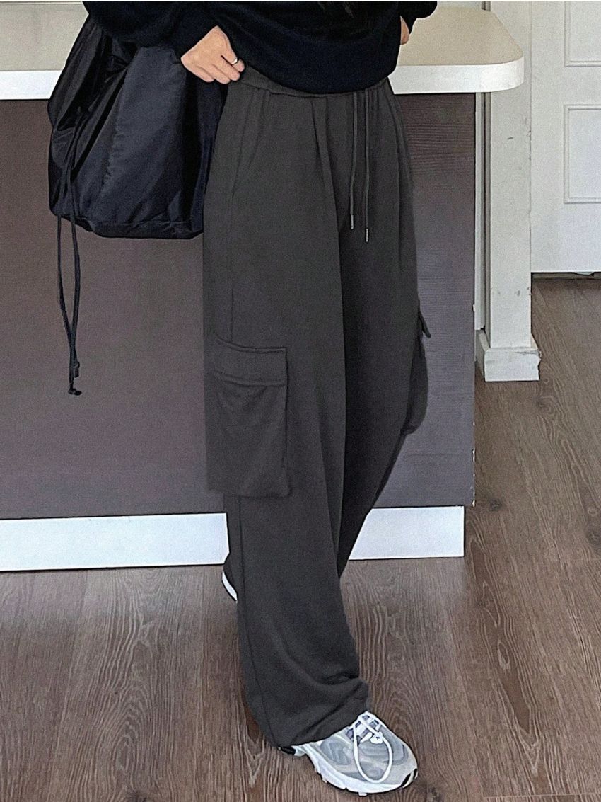 Dazy-Less Women'S Drawstring Waist Cargo Shorts With Pockets