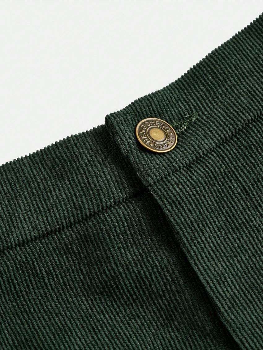 SHEIN Tween Girls' Fashionable Solid Color Woven Straight Wide Leg Pants For Casual Street Style