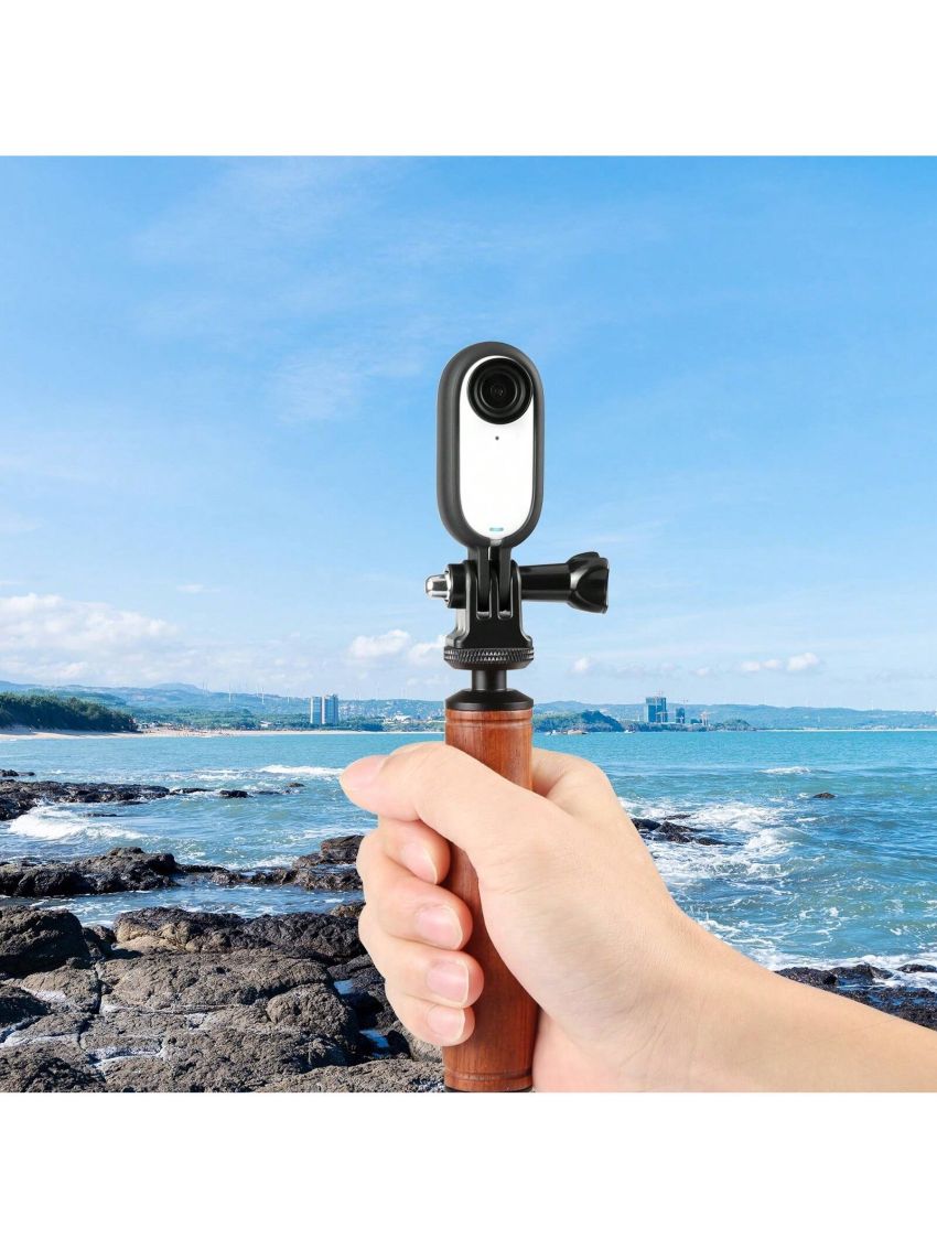 For Insta360 GO 3 PULUZ Body Plastic Protective Frame Cage with Screw & Adapter (Black)