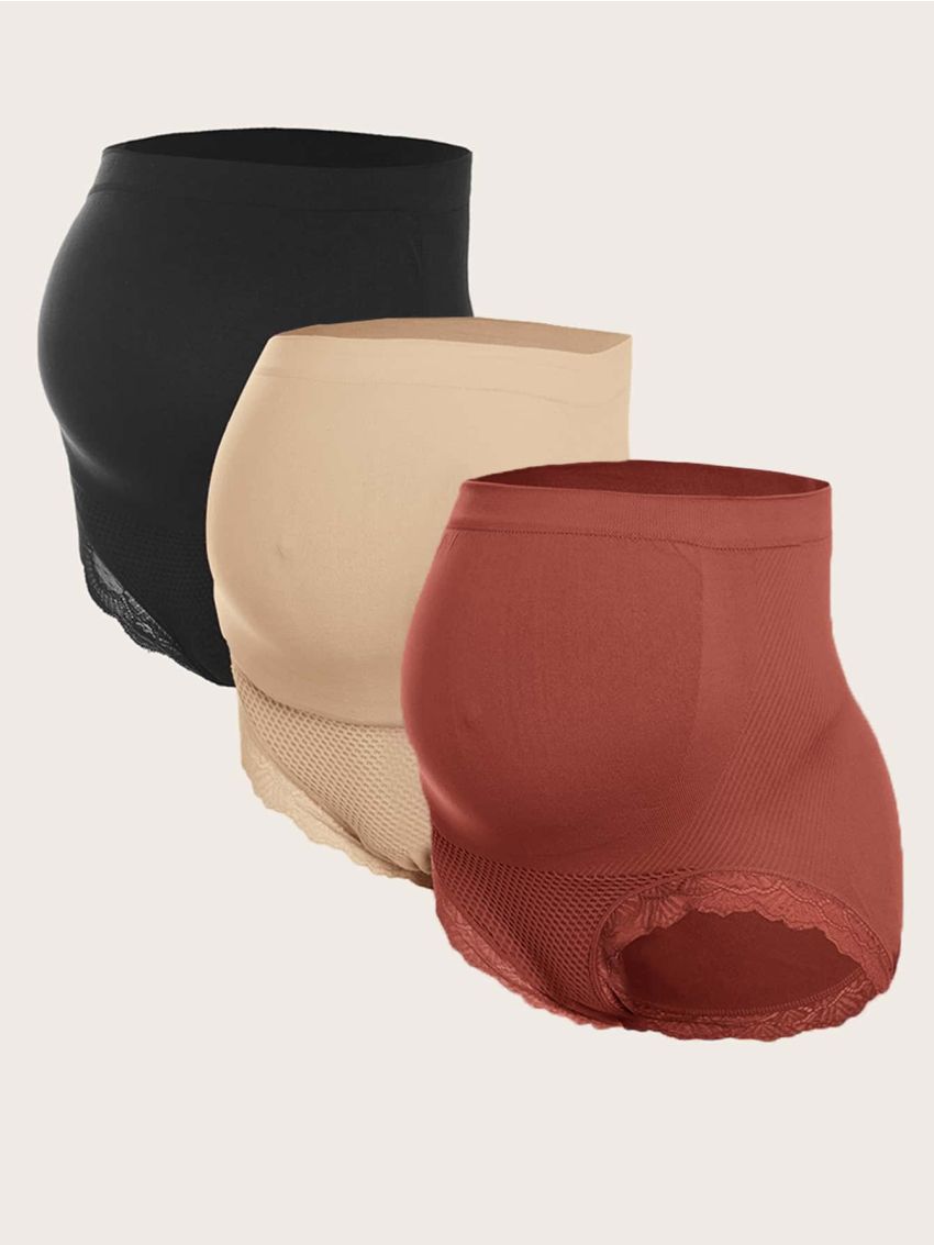 3pack Maternity Lace Trim Panty