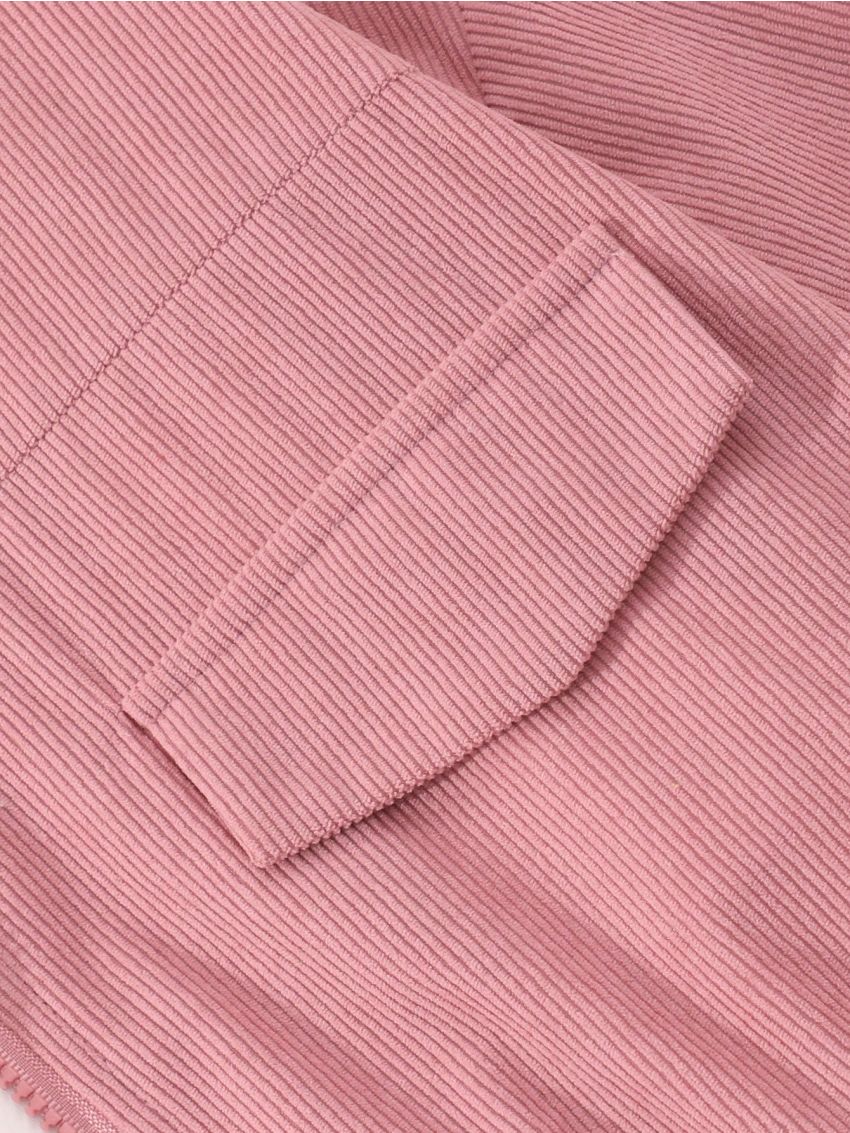 Teen Girls' Solid Color Hooded Casual Jacket With Mock Pockets