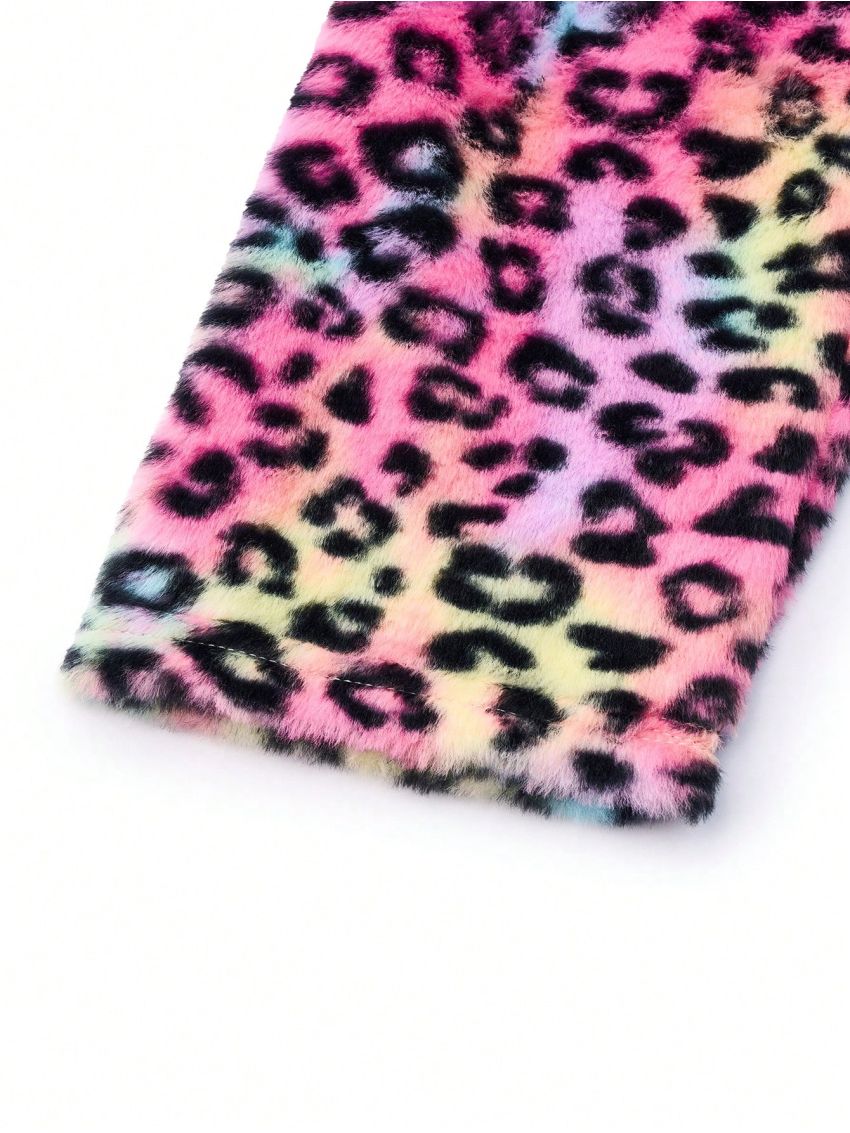 Women's Plus Size Leopard Print Open Front Jacket