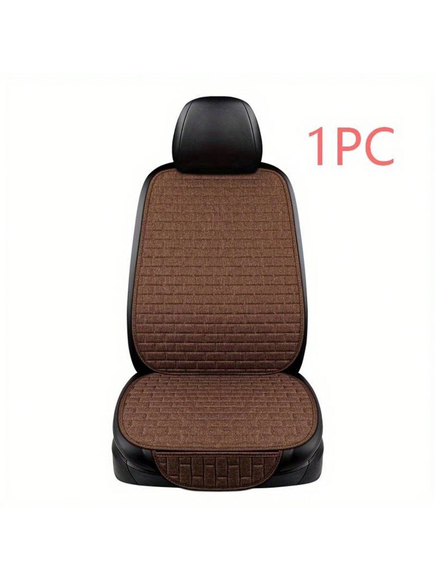 Car Seat Cover Flax Seat Protect Cushion Automobile Backrest Cushion Pad Covers Mat Four Seasons Universal for all seasons