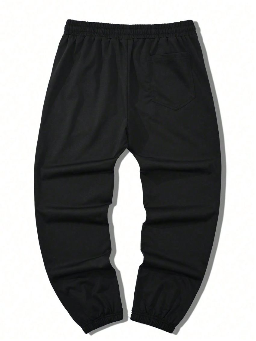 Manfinity EMRG Men's Dragon & Japanese Character Print Jogger Pants