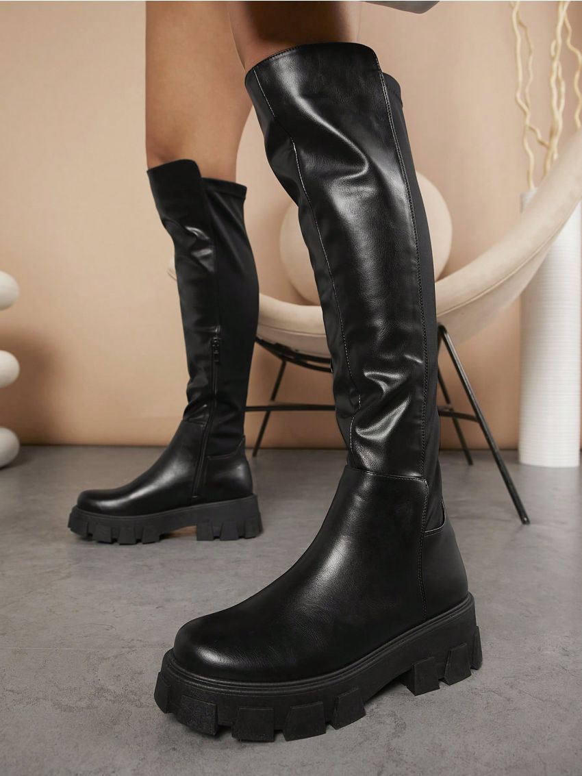 Women's Black Knee-high Boots