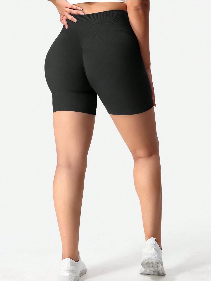 Yoga Basic Seamless High Elasticity Sports Shorts