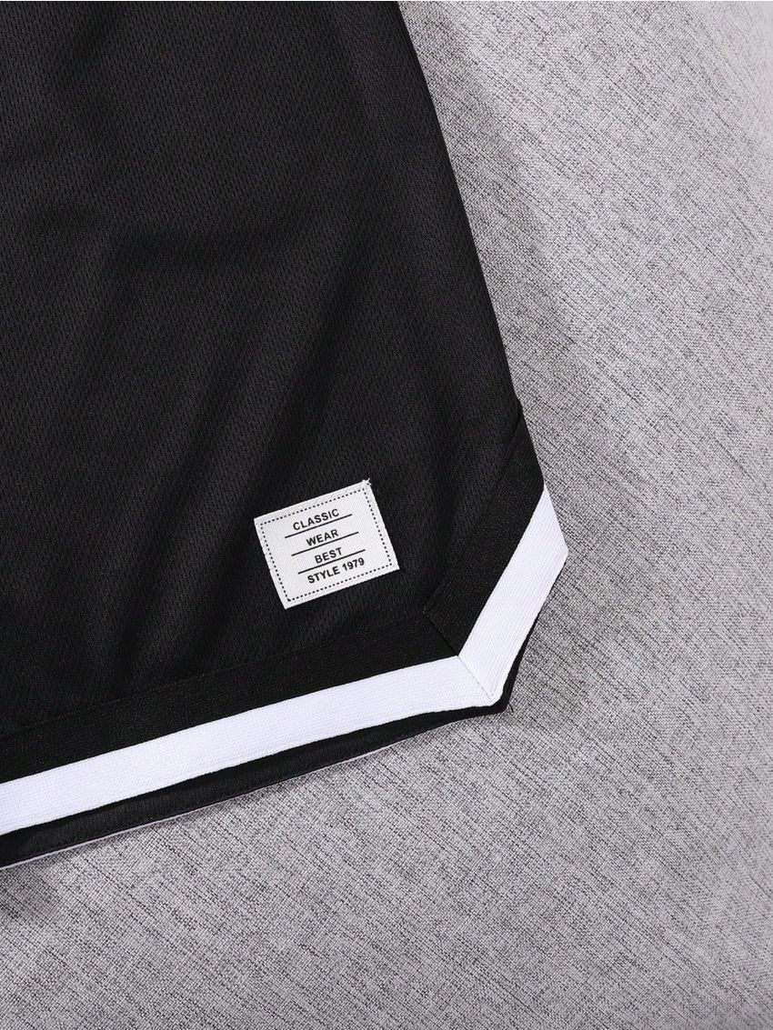 SHEIN Boys' Loose Fit Casual Athletic Mesh Shorts