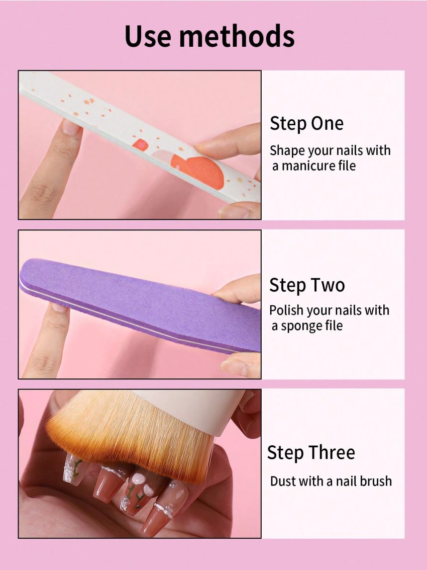 One Piece White Nail Cleaning Brush With Curved Shape And Short Bristles For Cleaning Dust And Gaps