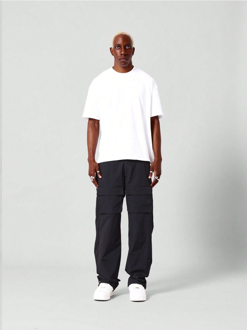 SUMWON Straight Fit Nylon Cargo Trouser