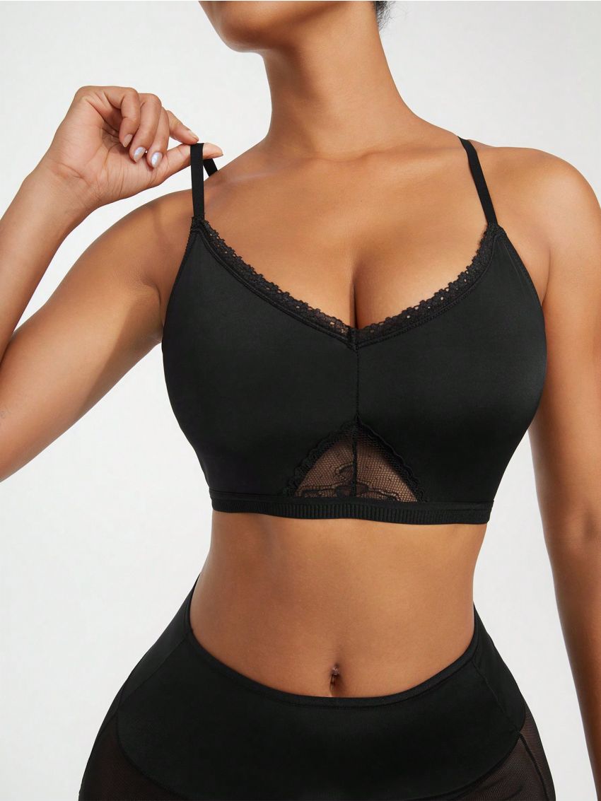 SHEIN SHAPE Women's Lace Patchwork Slimming Camisole