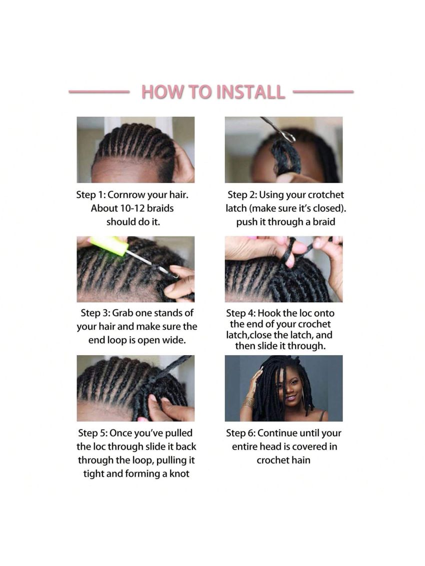 24 Inch 3 Packs Reddish Brown New Soft Locs Crochet Hair for , for Natural Butterfly Locks Style Crochet Hair, Black Curly and Pre -Looped Faux Locs Crochet Hair (24 Inch, 3Packs, Reddish Brown)