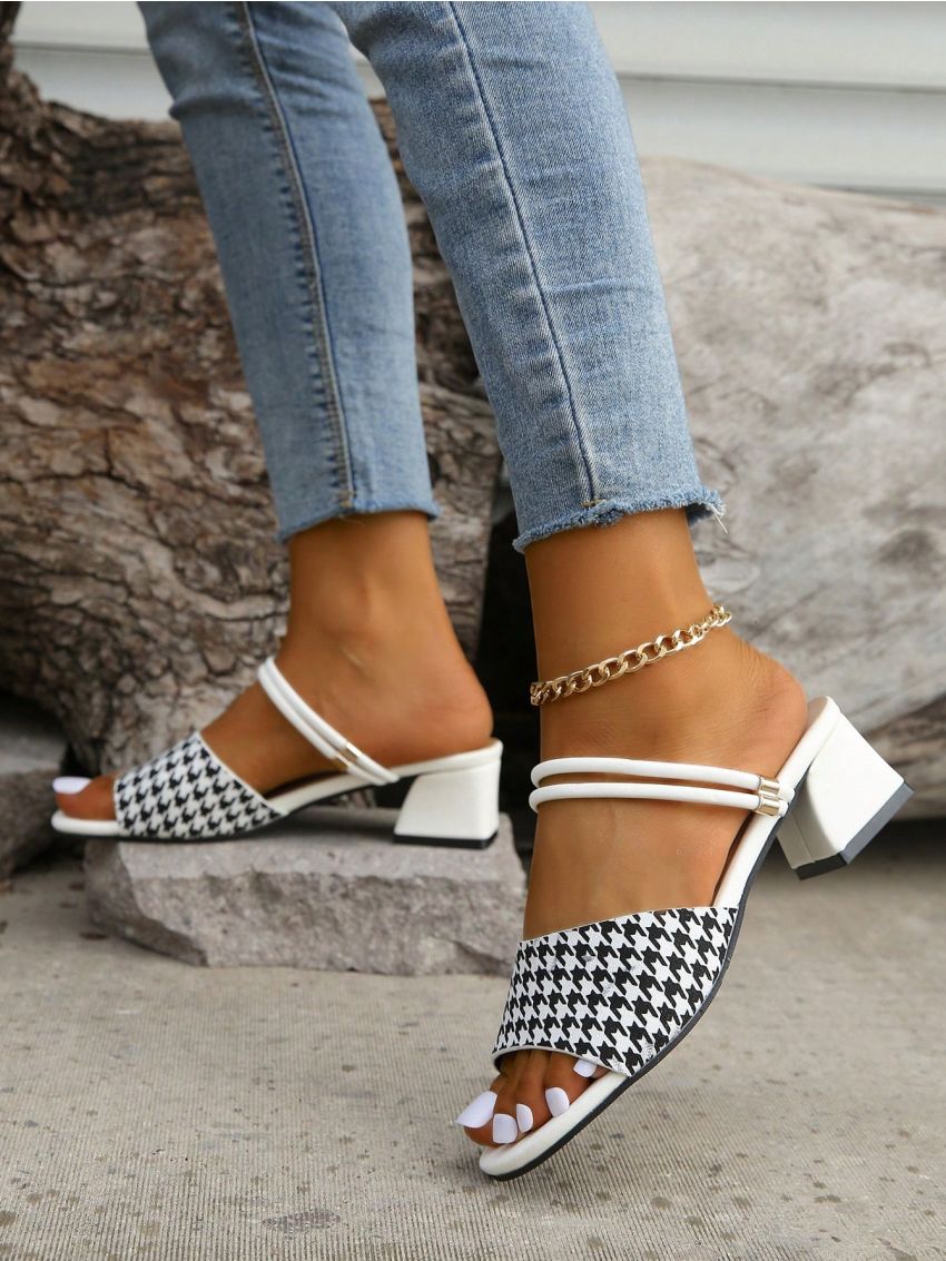 Comfortable High-heeled Sandals Suitable For Outdoor Wear