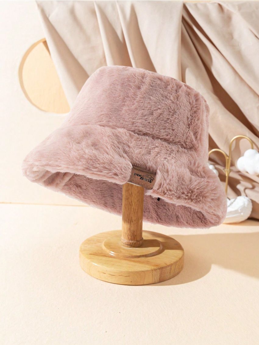 Morgan Mondays Co Autumn/Winter Label Plush Bucket Hat