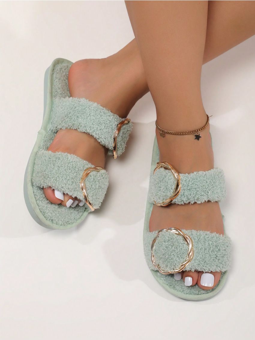 Women's Fashionable Cozy Home Slippers, Fits All Outfits