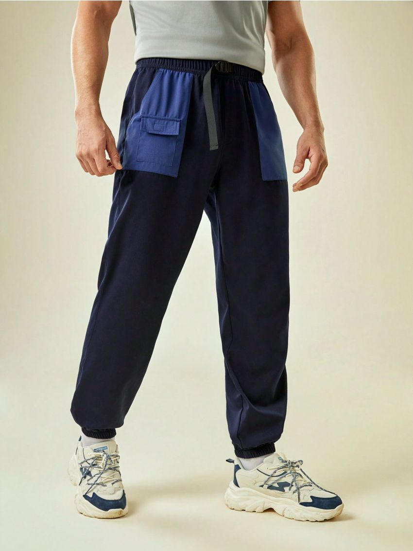 In My Nature Men's Color Block Outdoor Pants With Pockets
