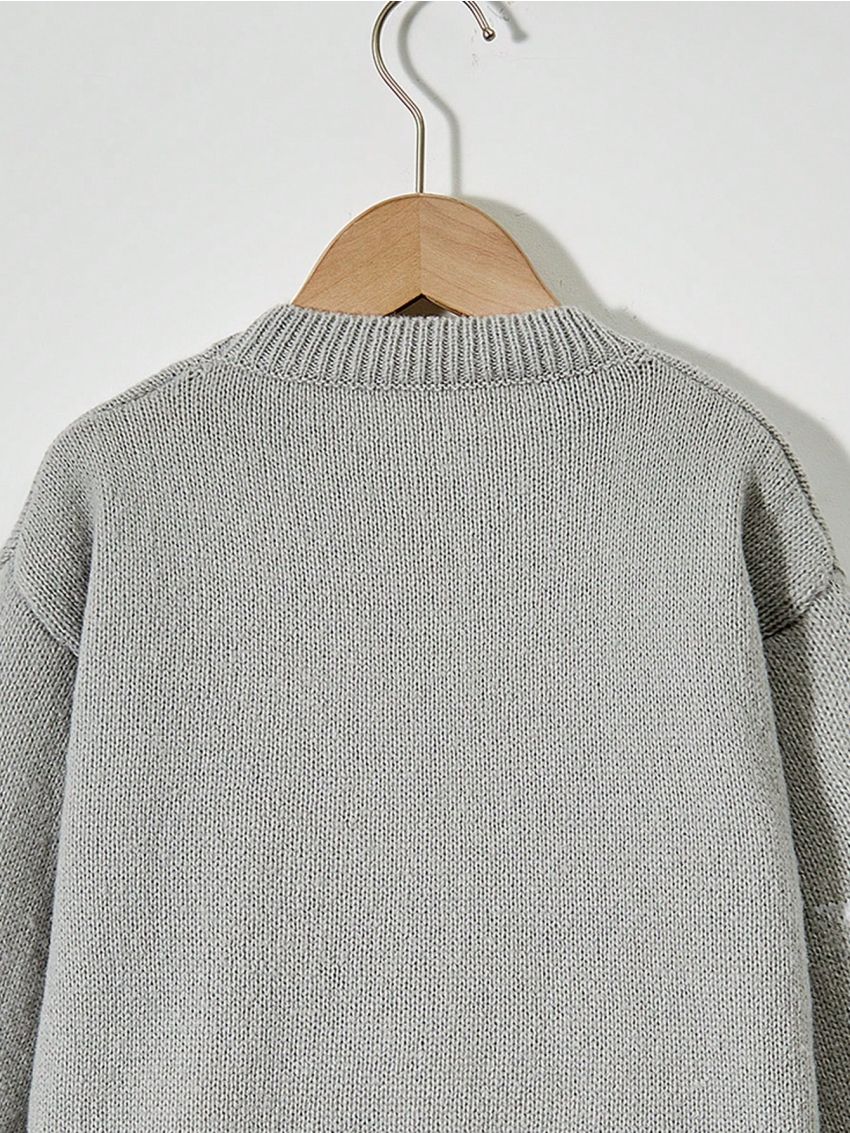 SHEIN Kids EVRYDAY Young Girls' Star Pattern Sweater Pullover