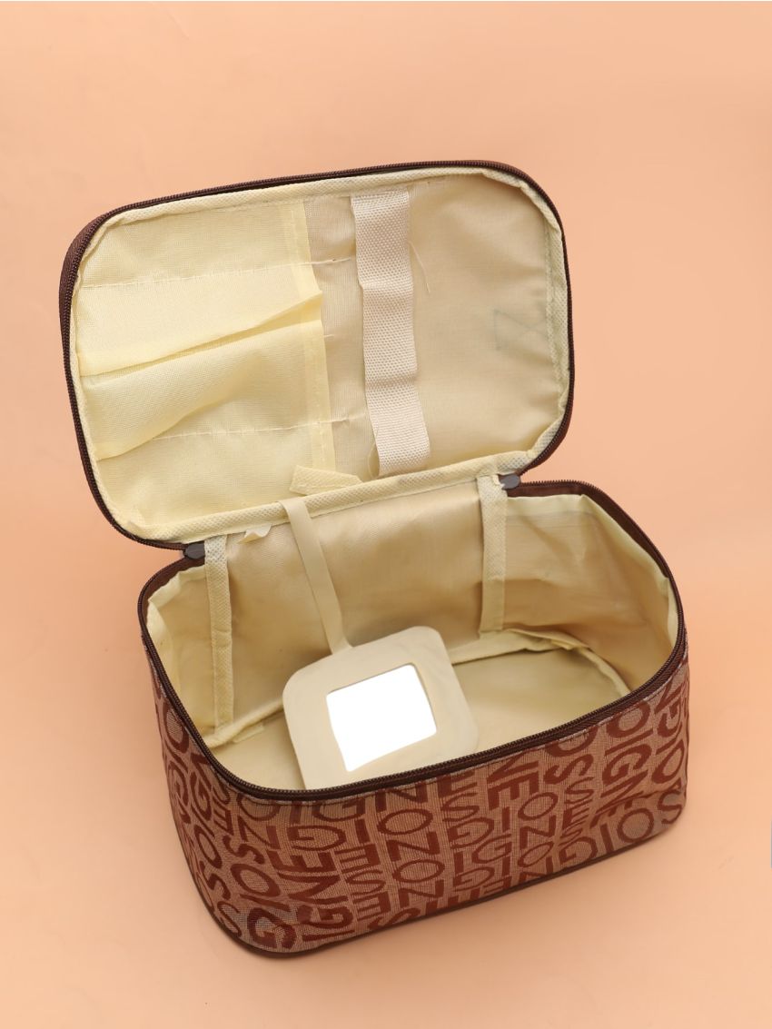 Letter Graphic Makeup Bag , Travel Essentials