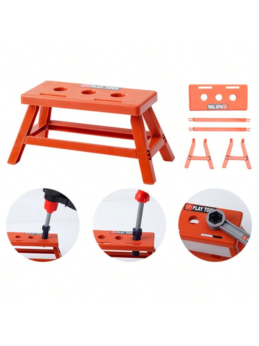 39pcs Kids' Toolbox Set: Diy Repair Tool Kit For Toddlers With Toy Drill, Screwdriver, Etc. For Indoor Parent-child Interaction And Birthday Gift