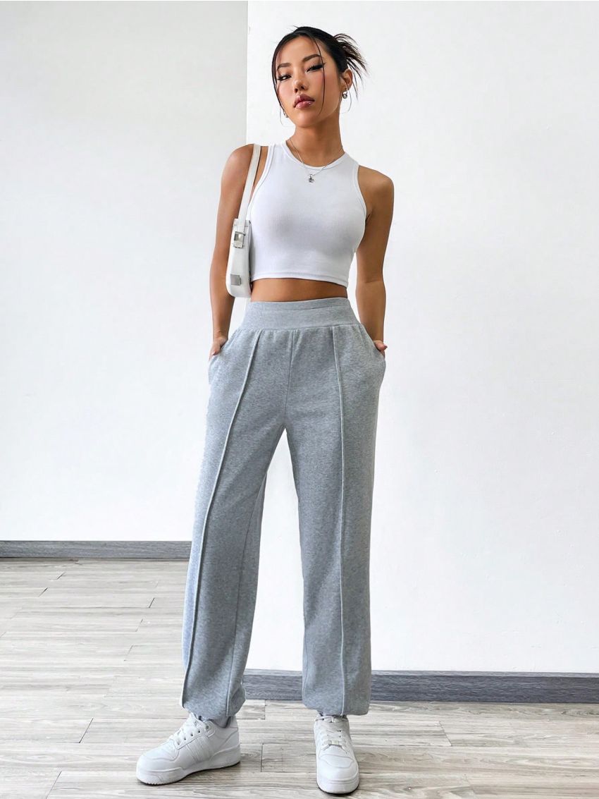 Women'S Elastic Waist Leggings Sweatpants
