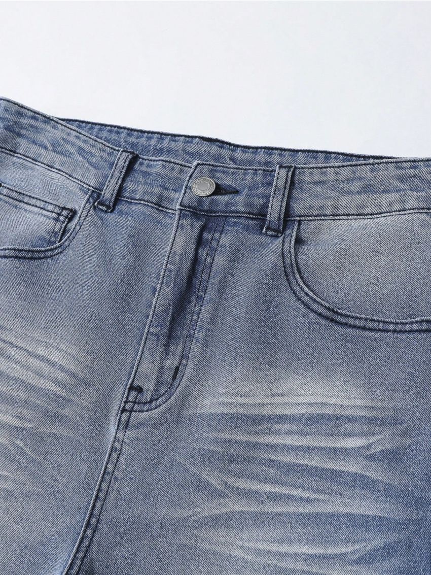 Teen Boys' Street Style Slim Fit Skinny Jeans With Elasticity