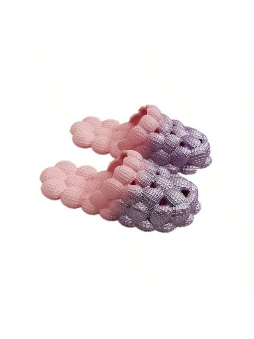 Funny Spa Slippers Massage Bubble Slides Slippers for Women Men,Funny Lychee Non-slip Gym House Slippers Shower Bedroom Slippers, Soft Pillow Stress Relief Slide Sandals for Ladies