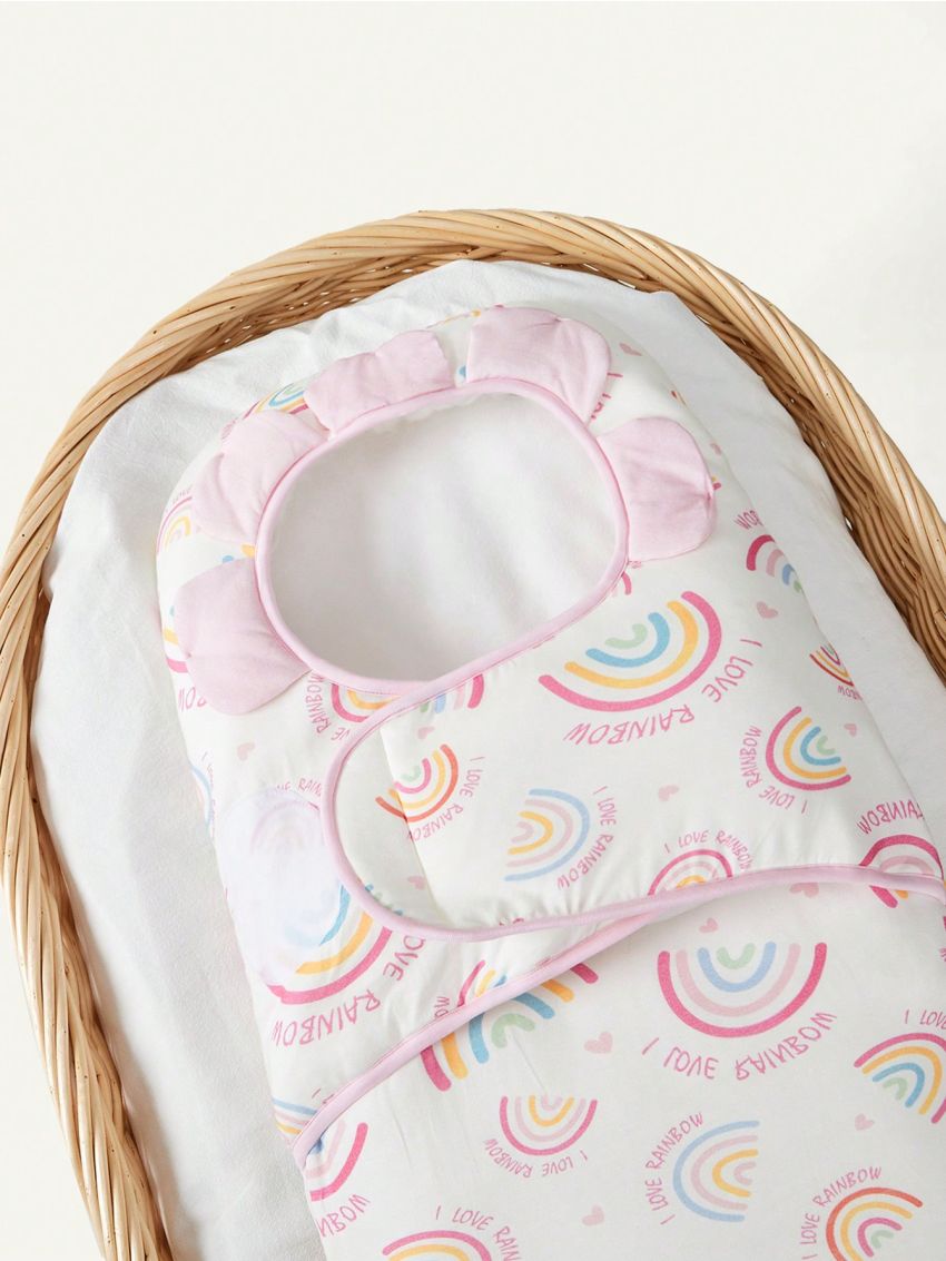 Cozy Cub 1pc I Love Rainbow Printed Petal Sleeping Bag