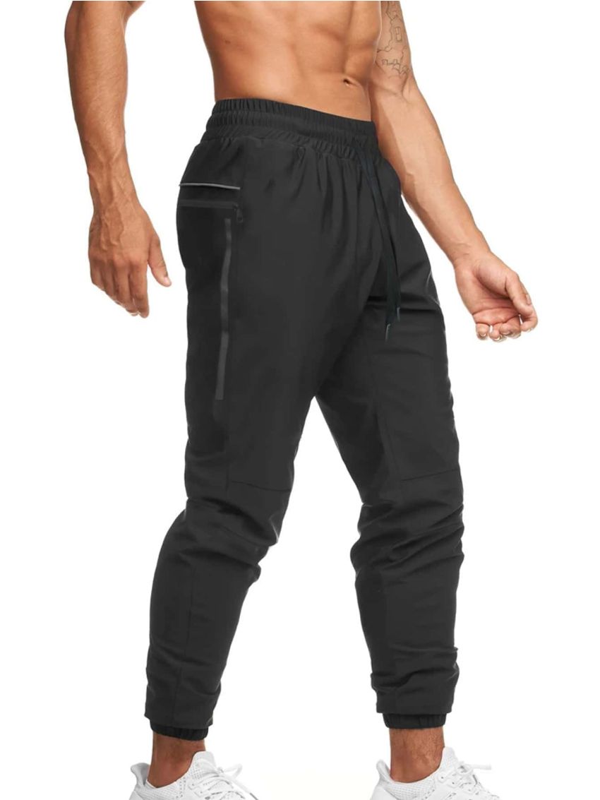 Daily&Casual Men Drawstring Waist Sports Pants & Towel Loop