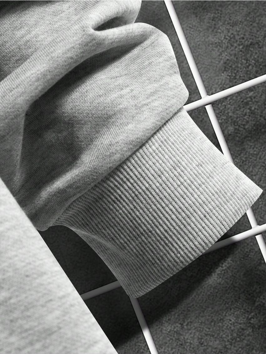 Manfinity Homme Men's Plus Size Casual Round Neck Two-piece Set With Text Print