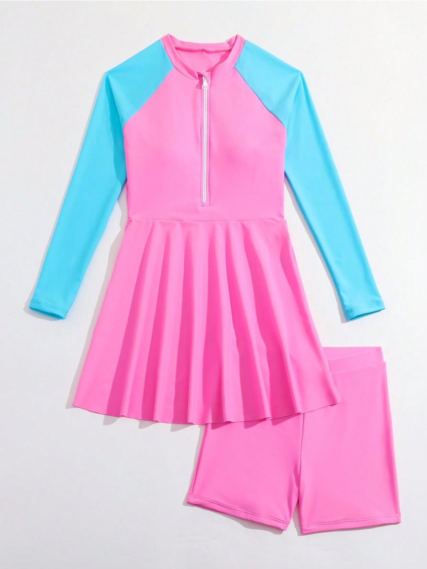 Tween Girls' Colorblock Bikini Set