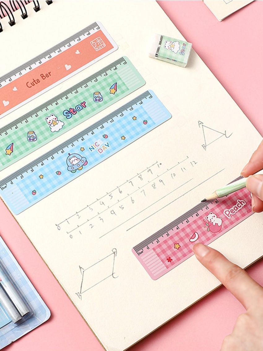 1set Cartoon Graphic Random Pencil