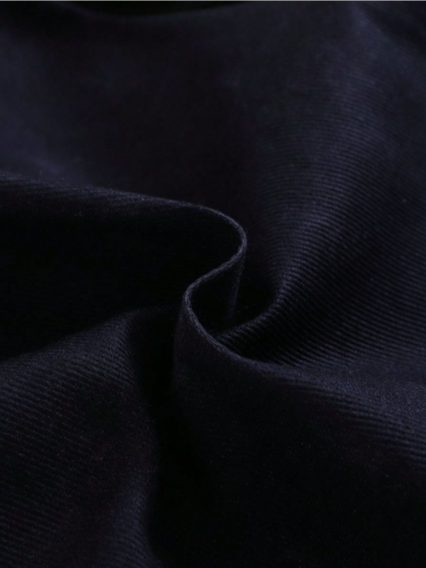 SHEIN Baby Boy Color Blocking Button Front Hooded Jacket