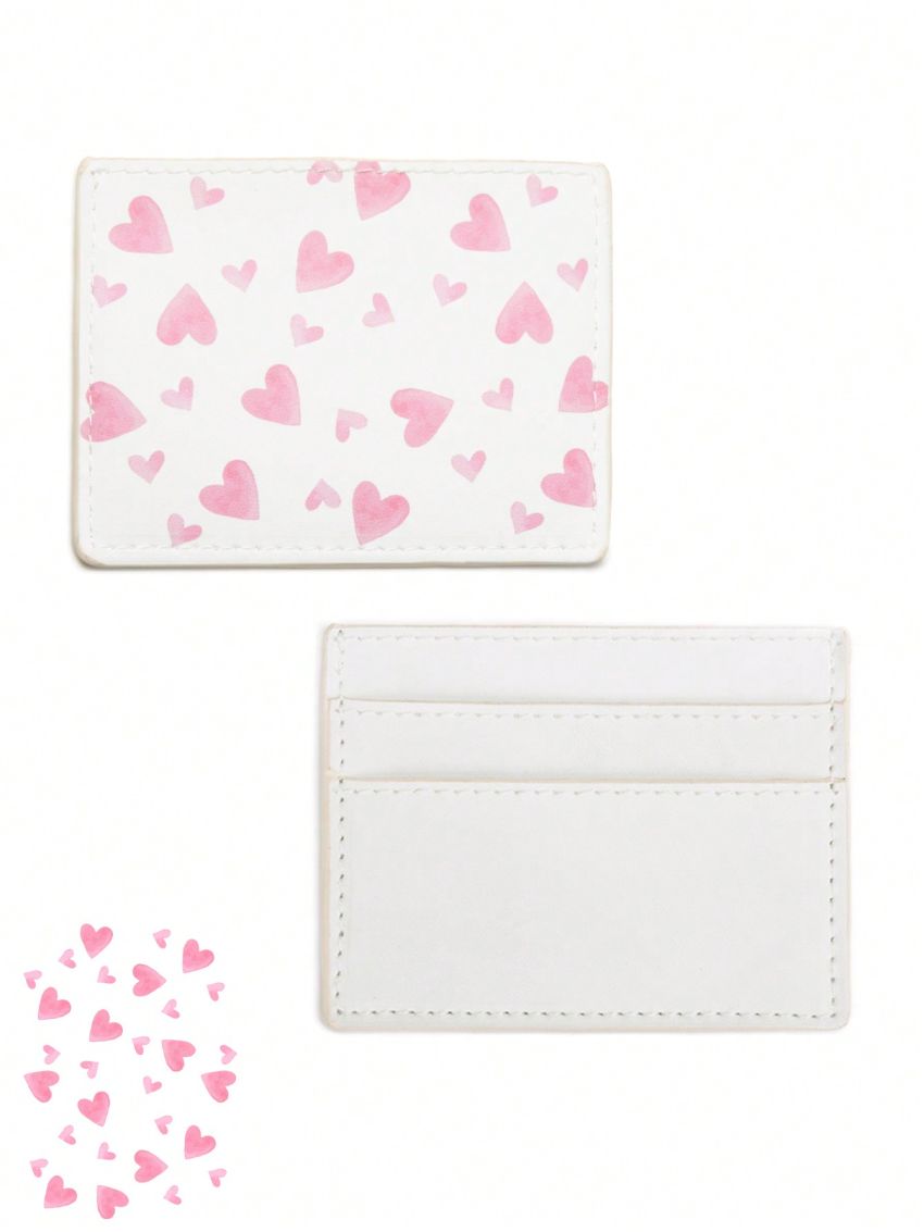 ViktoriiavkArt 1pc Fashionable Heart Pattern Card Holder