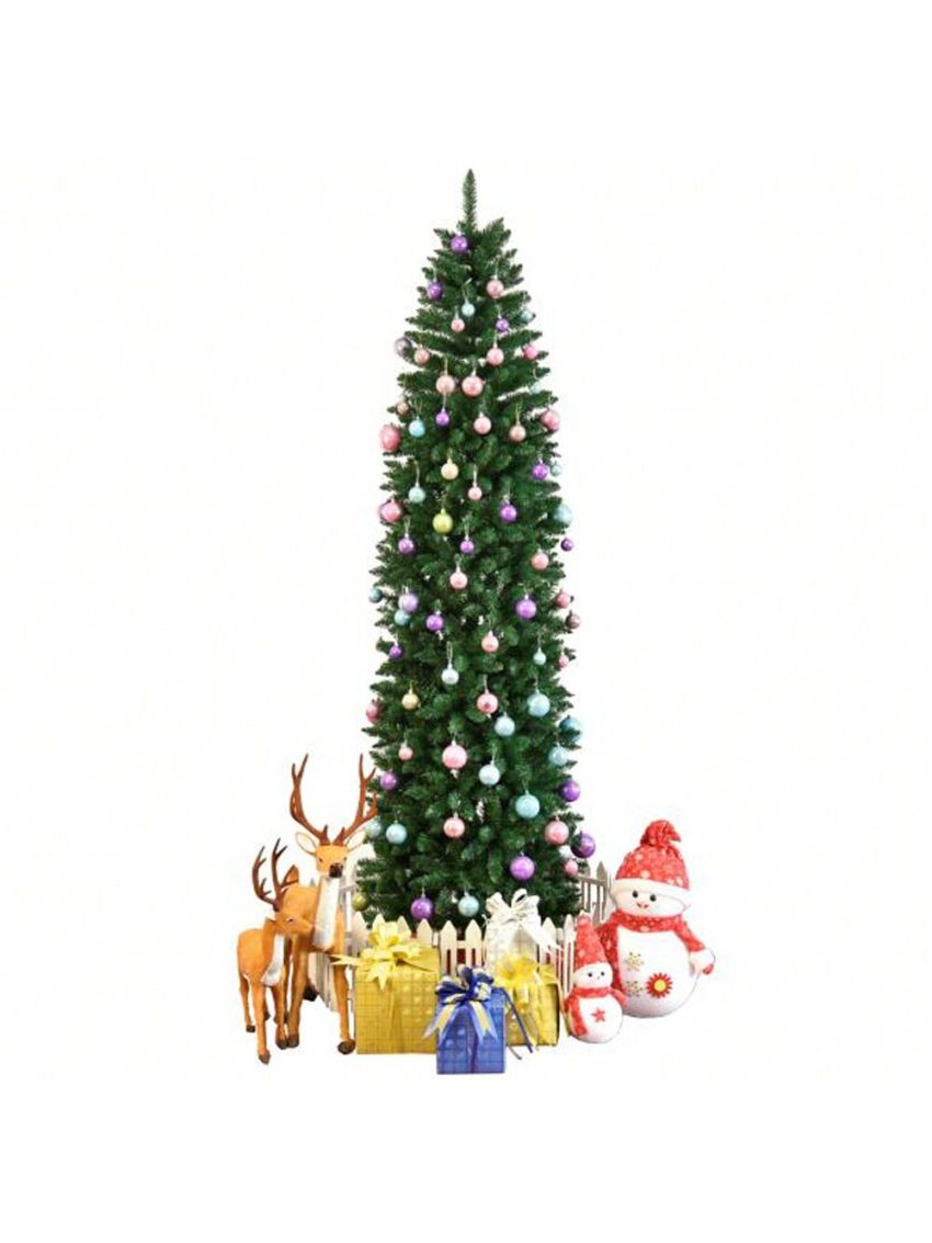 7.5ft Pointed PVC Pen Holder Christmas Tree