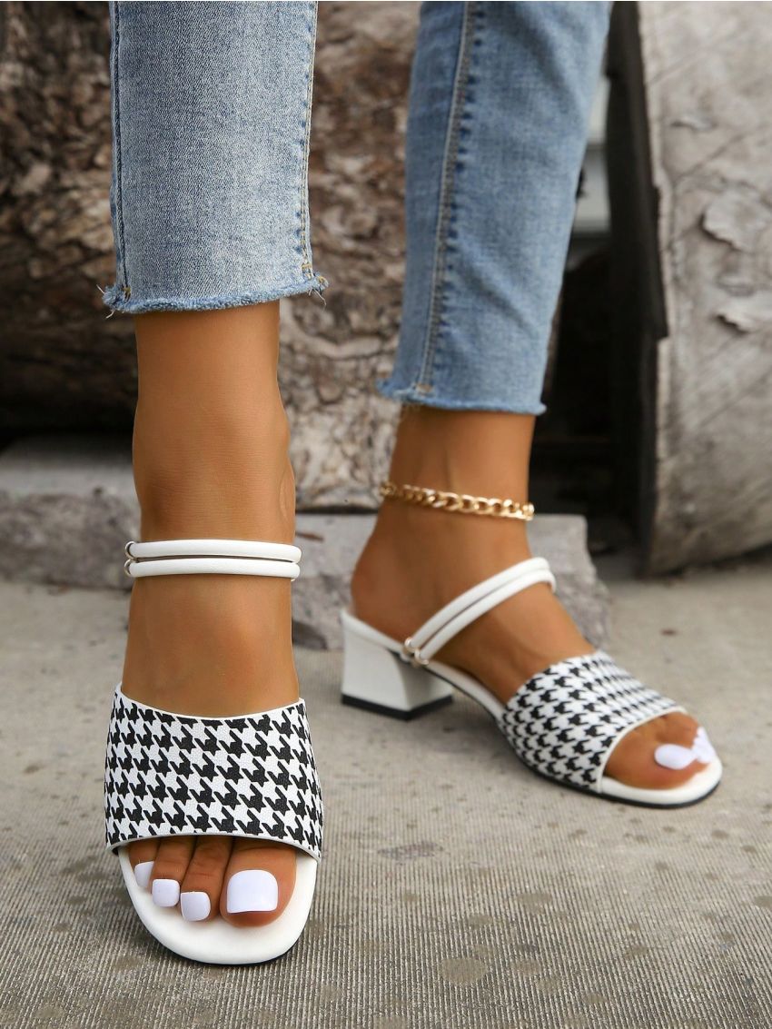 Comfortable High-heeled Sandals Suitable For Outdoor Wear