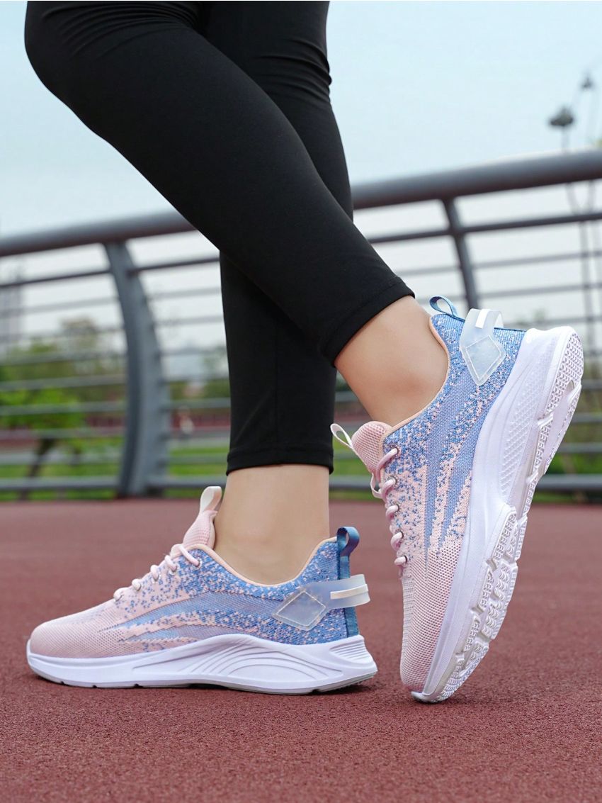 Women's Knitted Running Shoes, Lightweight, Comfortable And Non-slip Casual Sneakers