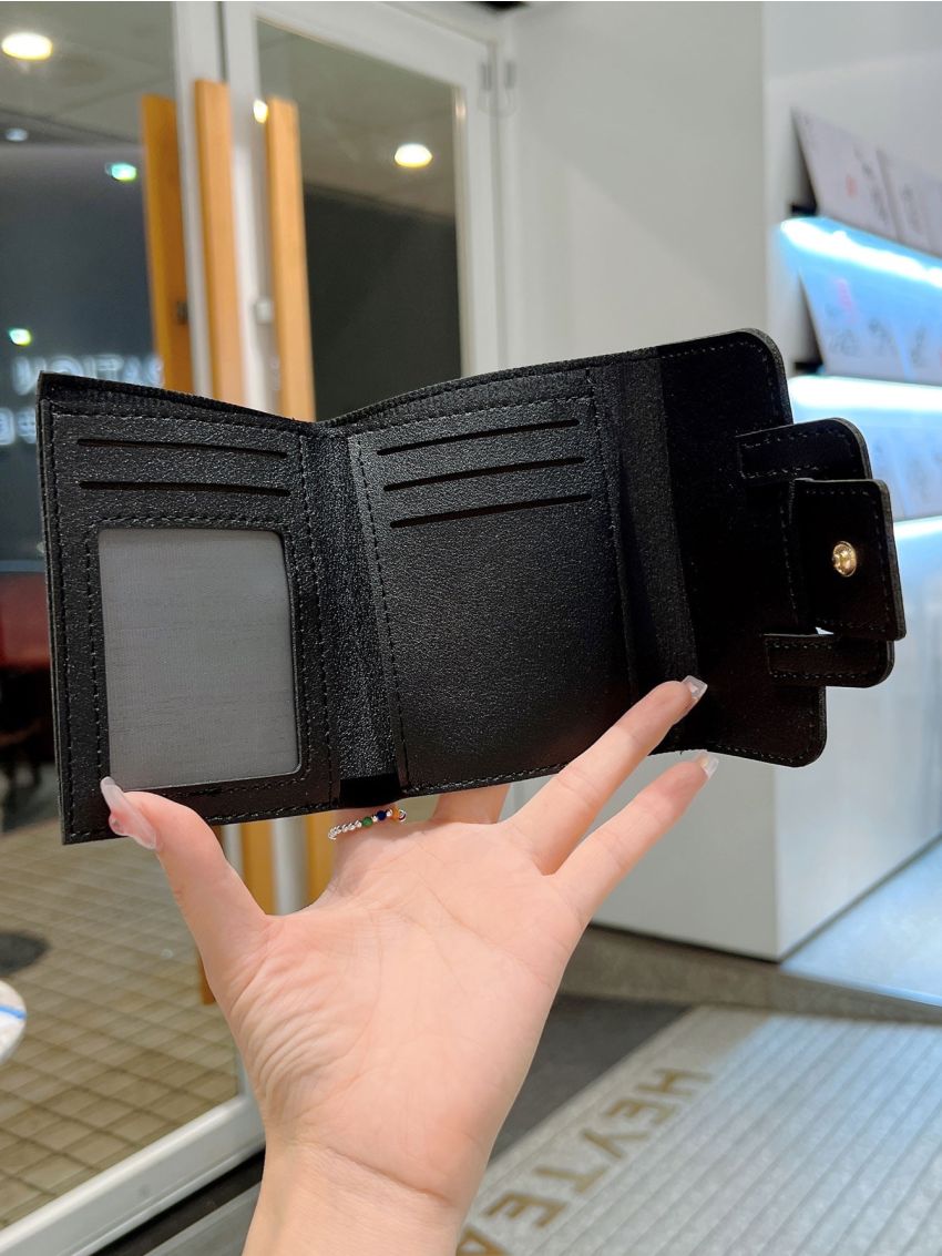Minimalist Snap Button Small Wallet